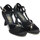 Scarpe Donna Sandali sport Vitiello Dance Shoes 324 camoscio vernice nero forma Nero