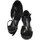 Scarpe Donna Sandali sport Vitiello Dance Shoes 324 camoscio vernice nero forma Nero