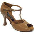 Sandali Vitiello Dance Shoes  Scarpe da ballo donna latino satinato colore cuoio tacco 90N