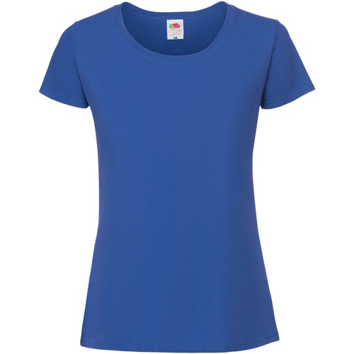 Abbigliamento Donna T-shirts a maniche lunghe Fruit Of The Loom Iconic Premium Blu
