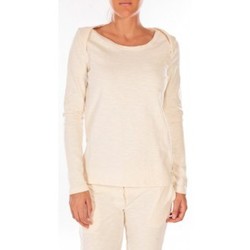 Abbigliamento Donna Felpe Petit Bateau Sweat Shirt en coton enflammé beige coquille Beige