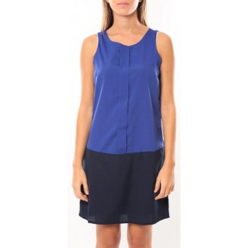 Abbigliamento Donna Vestiti Vero Moda Neje sl Short Dress 10100937 Bleu/Noir Blu