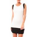 Image of Vestiti Vero Moda Signe S/L Mini Dress 10111107 Blanc/Noir
