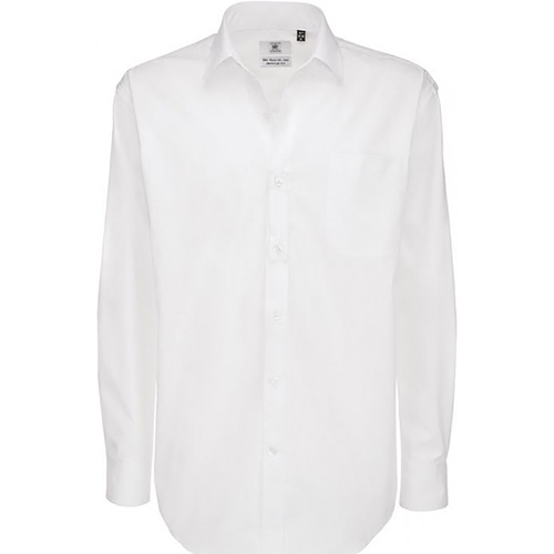 Abbigliamento Uomo Camicie maniche lunghe B And C SMT81 Bianco