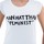 Abbigliamento Donna T-shirt & Polo Ko Samui Tailors Manhatthan Feminist T-Shirt Bianco  KSUTB482FE Bianco