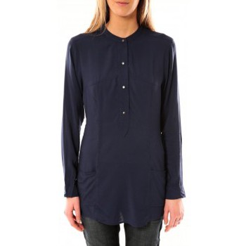 Abbigliamento Donna Camicie Vero Moda Alec L/S Tunic W/Out Top Pockets 10097849 Bleu Blu