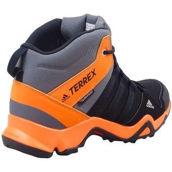 Scarpe Unisex bambino Trekking adidas Originals Terrex AX2R Mid CP Nero, Arancione, Grigio