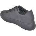 Sneakers Malu Shoes  Sneakers scarpe uomo bassa nero made in italy tomaia in gommato