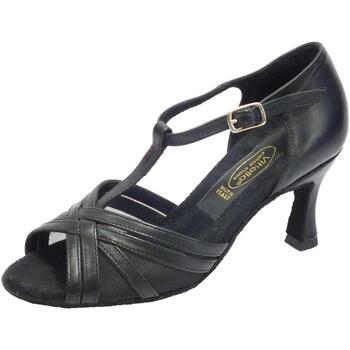 Scarpe Donna Sandali sport Vitiello Dance Shoes Sandalo l.a. nappa e rete Nero