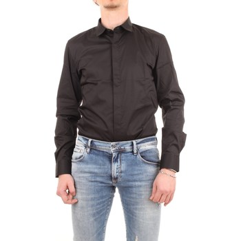 Abbigliamento Uomo Camicie maniche lunghe Antony Morato mmsl00293-fa450001-camicia 9000-nero