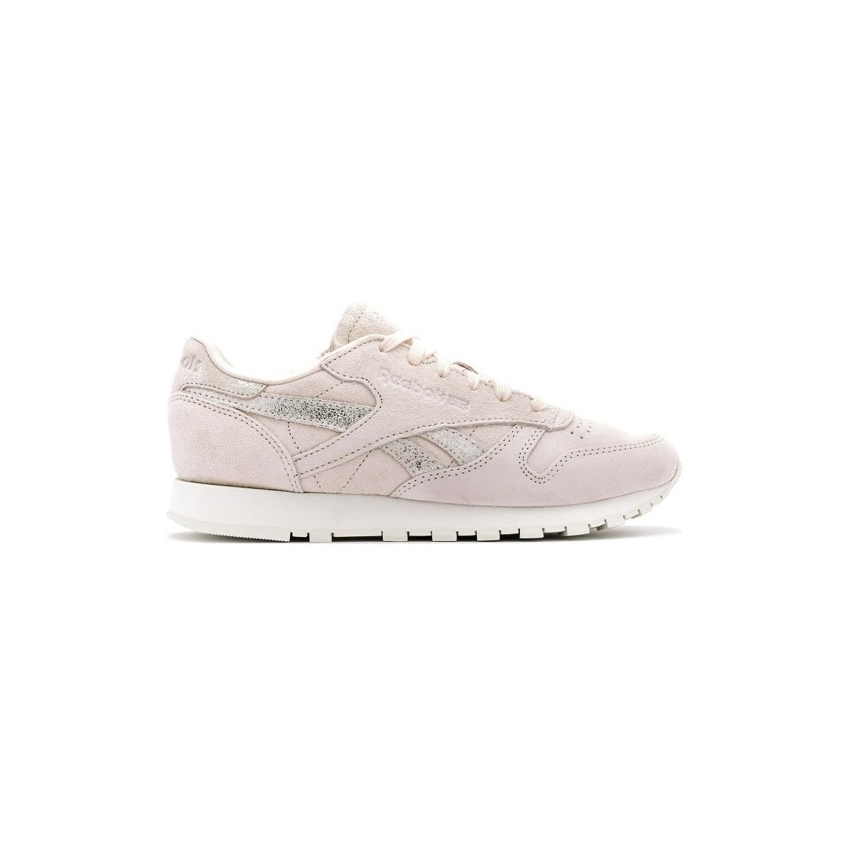 Scarpe Donna Sneakers Reebok Sport Cl Lth Shimmer- Sneakers Donna Rosa Rosa