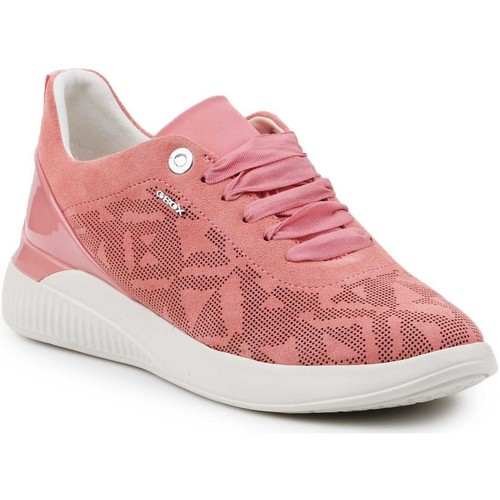 Scarpe Donna Sneakers basse Geox D Theragon C-Suede D828SC-00022-C7008 Rosa