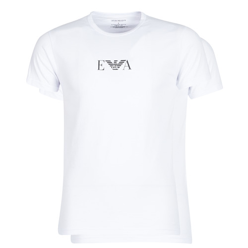 Abbigliamento Uomo T-shirt maniche corte Emporio Armani CC715-PACK DE 2 Bianco