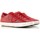 Scarpe Donna Sneakers basse Philippe Model sneakers donna in pelle rossa scamosciata con Rosso