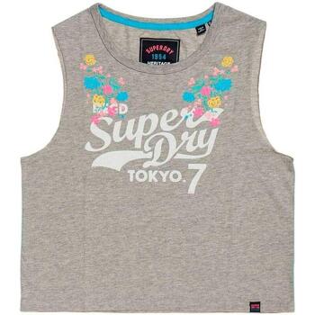 Abbigliamento Donna T-shirt & Polo Superdry  Grigio