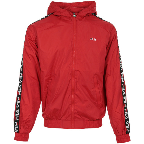 Abbigliamento Uomo Giacche sportive Fila Tacey Tape Wind Jacket Rosso