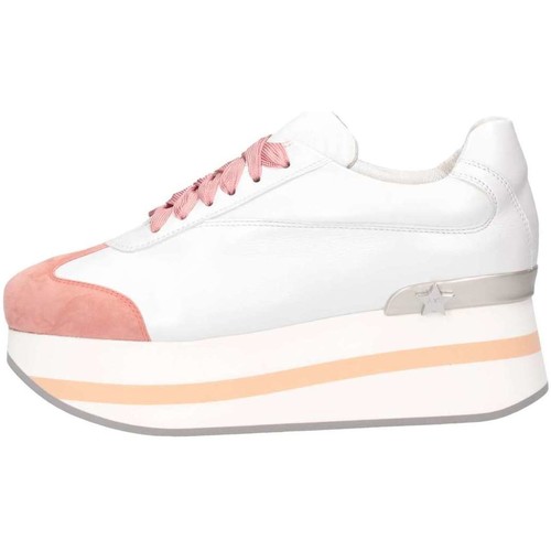 Scarpe Donna Sneakers basse Mg Magica D19181 BIANCO/ROSA Sneakers Donna Bianco/rosa Multicolore