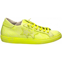 Scarpe Donna Sneakers 2 Stars LOW PRINT bianco-giallo