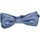 Abbigliamento Uomo Cravatte e accessori Malu Shoes Set coordinato uomo papillon con gemelli e pochette blu damasca Blu
