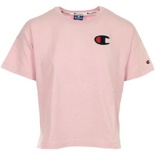 Abbigliamento Donna T-shirt maniche corte Champion Crewneck T-shirt Cropped Rosa