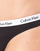 Biancheria Intima Donna Perizoma Calvin Klein Jeans CAROUSEL THONG X 3 Nero