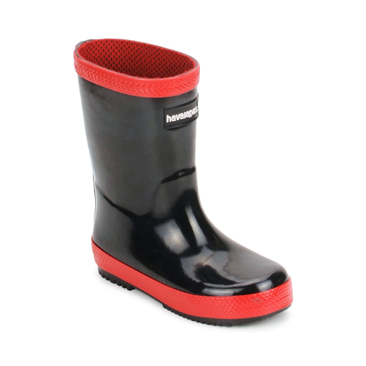 Scarpe Unisex bambino Stivali da pioggia Havaianas RAIN BOOTS Nero / Rosso