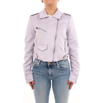 Abbigliamento Donna Giacca in cuoio / simil cuoio Only 15167862-SHERRY-CROPPED-BONDED Viola