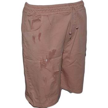 Abbigliamento Uomo Shorts / Bermuda Malu Shoes Pantaloncino uomo shorts man sportivo rosa tessuto leggero con ROSA
