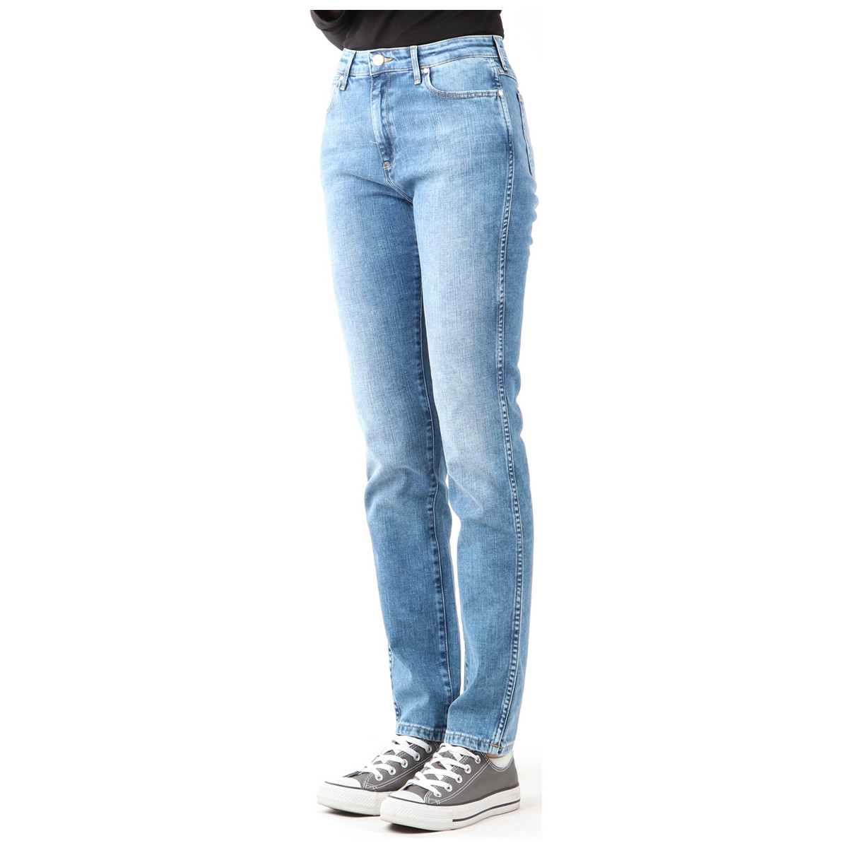 Abbigliamento Donna Jeans skynny Wrangler Boyfriend Best Blue W27M9194O Blu