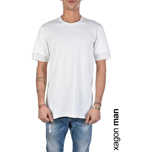 Abbigliamento Uomo T-shirt maniche corte Xagon Man 2J19005 Bianco