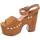 Scarpe Donna Tronchetti Malu Shoes Zeppa donna in nubuk scamosciato cuoio e borchie platform comod Multicolore