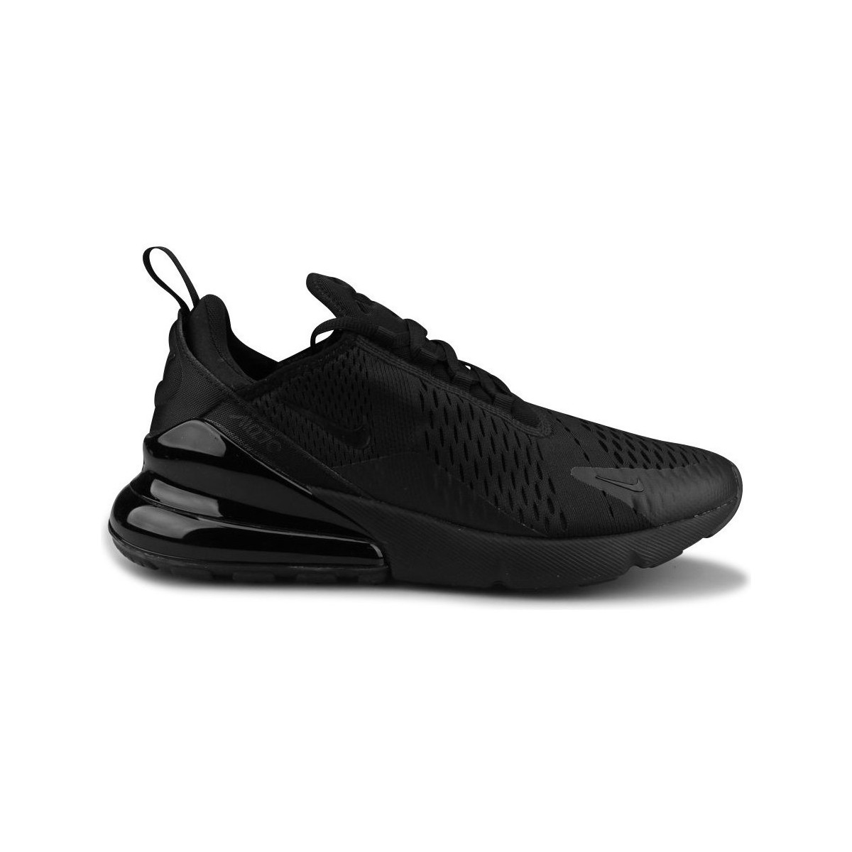 Scarpe Uomo Sneakers basse Nike Air Max 270 Triple Black Nero