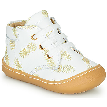 Scarpe Bambina Sneakers alte GBB ATARINA Bianco / Oro