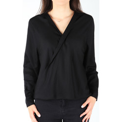 Abbigliamento Donna Camicie Wrangler L/S Wrap Shirt Black W5180BD01 Nero