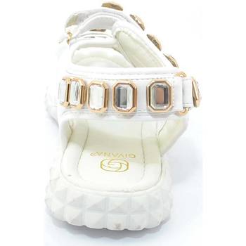 Scarpe Donna Sandali Malu Shoes SANDALI DONNA BASSI BIANCO COMFORT CON SUOLA ANTISCIVOLO, PLANT Multicolore