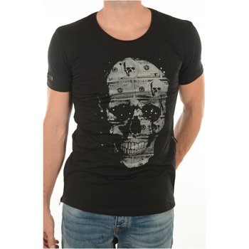 Abbigliamento Uomo T-shirt maniche corte Goldenim Paris maniche corte 1470 CRANE - Uomo Nero