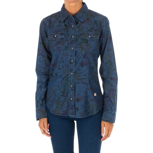 Abbigliamento Donna Giacche in jeans Met 10DCL0058-D484 Blu