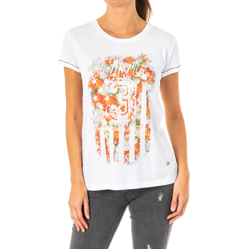 Abbigliamento Donna T-shirts a maniche lunghe La Martina LWR309-00001 Bianco