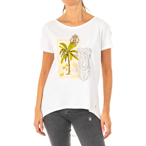 Abbigliamento Donna T-shirts a maniche lunghe La Martina LWRE33-00002 Bianco