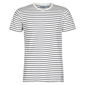 Abbigliamento Uomo T-shirt maniche corte Yurban ACHERNAR Marine / Bianco