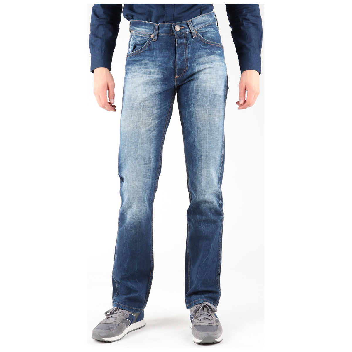 Abbigliamento Uomo Jeans dritti Wrangler Ace W14RD421X Blu