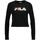 Abbigliamento Donna T-shirt & Polo Fila MARCELINE CROPPED LS SHIRT Nero