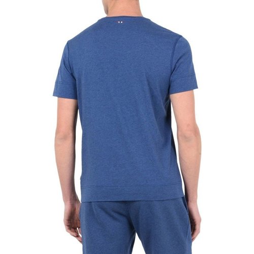 Abbigliamento Uomo T-shirt maniche corte Napapijri Maglia Uomo Shew Melange Blu