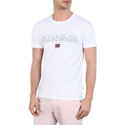 Abbigliamento Uomo T-shirt maniche corte Napapijri Malia Uomo Sapriol Bianco