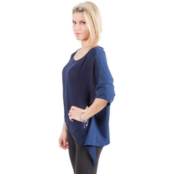 Abbigliamento Donna T-shirts a maniche lunghe Deha Maglia Donna Annodata Blu