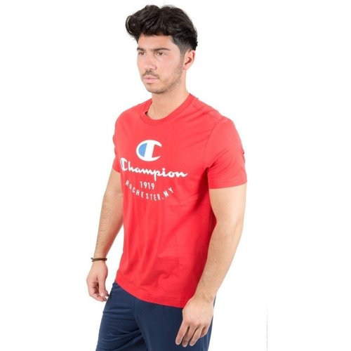 Abbigliamento Uomo T-shirt maniche corte Champion T-Shirt Tee Red Rosso