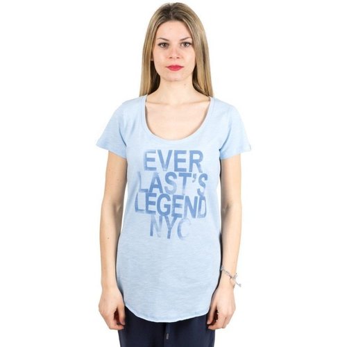 Abbigliamento Donna T-shirt maniche corte Everlast T-Shirt donna Light Jersey Blu