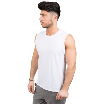 Abbigliamento Uomo Top / T-shirt senza maniche Everlast Canotta Uomo Smanicata Authentic Bianco