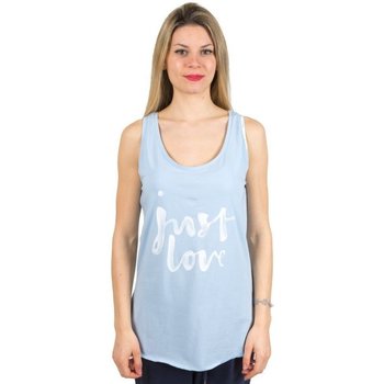 Abbigliamento Donna Top / T-shirt senza maniche Everlast Canotta donna Light Azzurro
