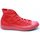 Scarpe Sneakers Converse Scarpe Hi Canvas Monocromatiche Rosso